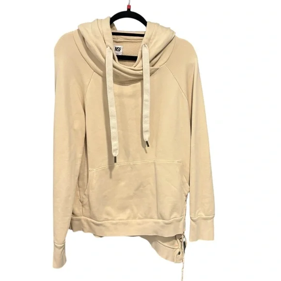 NSF Lace Up Cream Hoodie - Picture 3 of 8